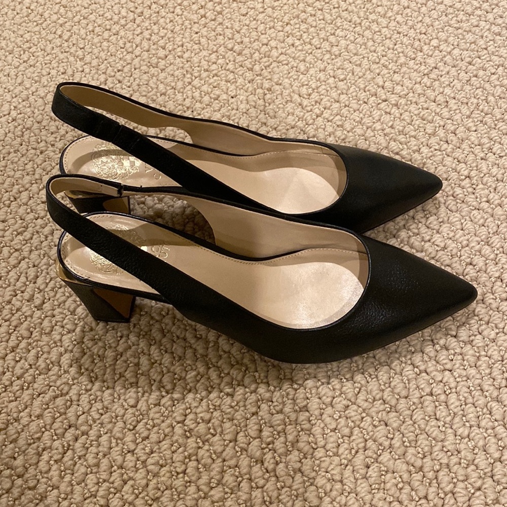 Vine Camuto Block Heel Slingbacks